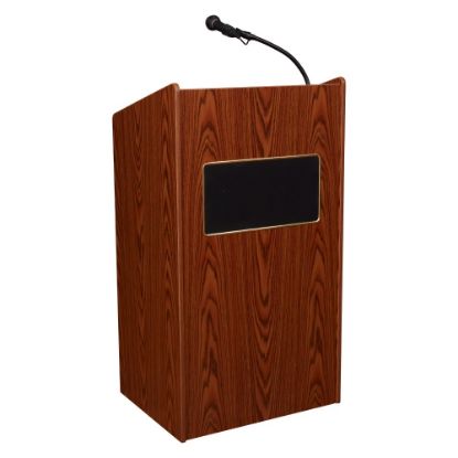 Picture of Oklahoma Sound The Aristocrat Sound Lectern With Sound, Medium Oak