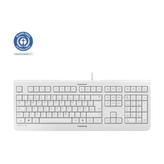 Picture of CHERRY KC 1000 - Keyboard - Spanish - light gray