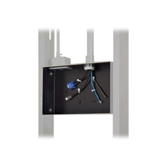 Picture of Chief Proximity In-Wall Storage Box - Compatible with Thinstall and Fusion Wall Mounts - Black - Enclosure - black - in-wall mounted