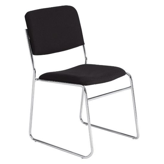 Picture of National Public Seating 8600 Signature Series Stack Chair, Black/Chrome