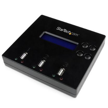 Picture of StarTech.com 1:2 Standalone USB Duplicator & Eraser - Flash Drives - TAA Compliant - USB 2.0 Memory Stick Duplicator Eraser