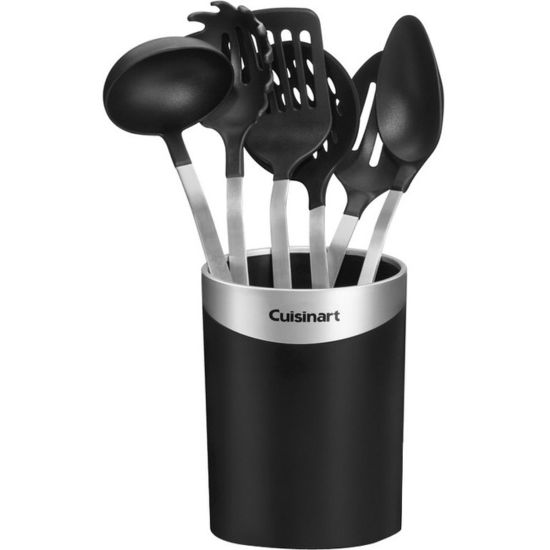 Picture of Cuisinart Crock with Barrel Handle Tool Set - 7 Piece(s) - 1/Set - Dishwasher Safe - Nylon, Stainless Steel