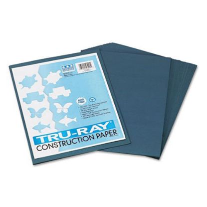 Picture of Tru-Ray Construction Paper,  9in x 12in, Slate Gray  Sulphite, Pack Of 50 Sheets