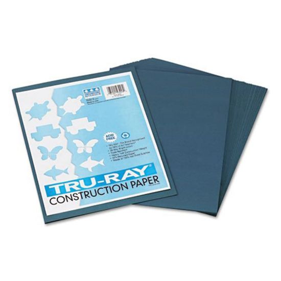 Picture of Tru-Ray Construction Paper,  9in x 12in, Slate Gray  Sulphite, Pack Of 50 Sheets