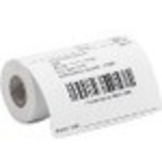 Picture of Zebra 8000D ID Label - 2in Width x 1 15/16in Length - Permanent Adhesive - Direct Thermal - White - Paper - 1000 / Roll - 6 Roll - Perforated