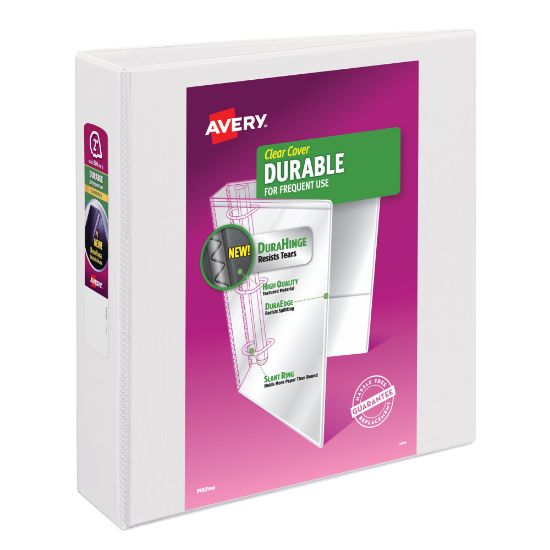 Picture of Avery Durable View 3-Ring Binder, 2in Slant Rings, White