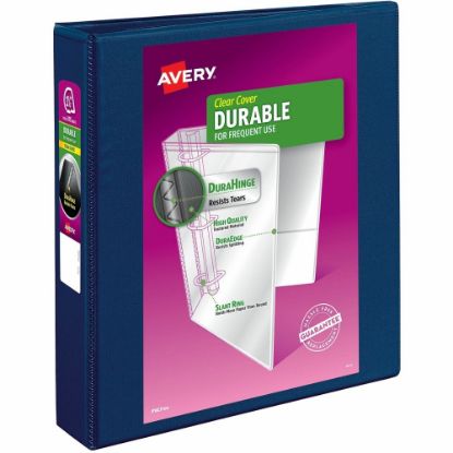 Picture of Avery Durable Reference View 3-Ring Binder, 1 1/2in Slant Rings, Navy