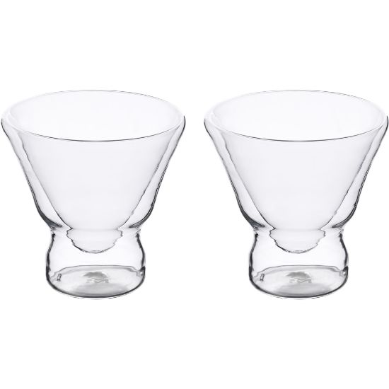 Picture of Bergner MasterPro Mixology Martini Glasses, 7.7 Oz, Clear, Set Of 2 Glasses