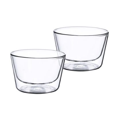 Picture of Masterpro Bergner Bistro Bowls, 17.2 Oz, Clear, Set Of 2 Bowls