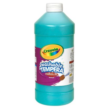 Picture of Crayola Washable Tempera Paint Artista II, 1 Quarts, Turquoise Blue