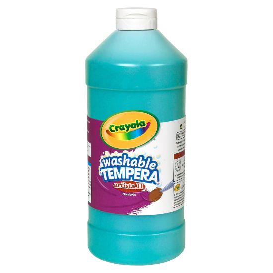 Picture of Crayola Washable Tempera Paint Artista II, 1 Quarts, Turquoise Blue