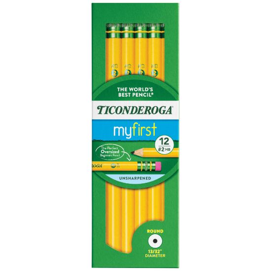 Picture of Ticonderoga My First Beginners Elementary Pencils, HB Lead, Pack of 12