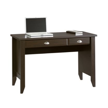 Picture of Sauder Shoal Creek 48inW Computer Desk With Flip Down Computer Tray, Jamocha Wood