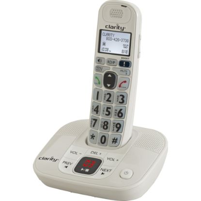 Picture of Clarity D712 DECT 6.0 1.90 GHz Cordless Phone - 1 x Phone Line - Speakerphone - Answering Machine - Hearing Aid Compatible