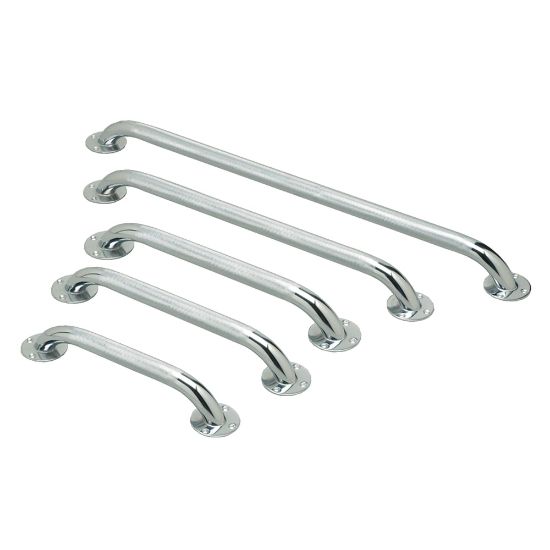 Picture of Medline Knurled Grab Bars, 24in, Chrome, Case Of 3