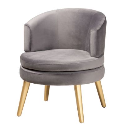 Picture of Baxton Studio Baptiste Accent Chair, Gray