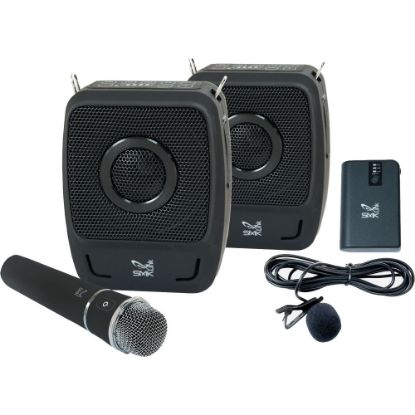 Picture of SMK-Link GoSpeak! Duet Wireless Portable PA System with Wireless Microphones (VP3450) - Weighs less than 5 pounds | Carries in a tote-bag | Sets up in seconds | fills rooms up to 200 people.