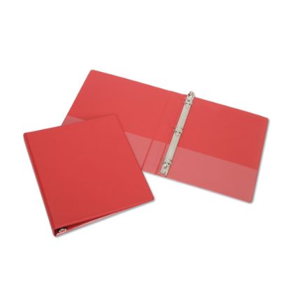 Picture of SKILCRAFT 3-Ring Binder, 1in Rings, Red (AbilityOne 7510-00-409-8647)