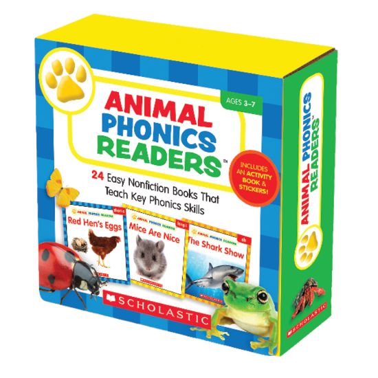 Picture of Scholastic Animal Phonics Readers Parent Pack, 5in x 5in, Set Of 24 Titles