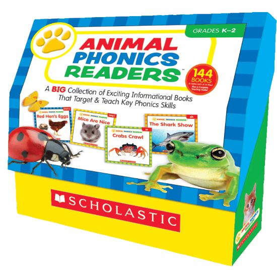 Picture of Scholastic Animal Phonics Readers, 12in x 12in, Grades Pre-K - 2, 6 Sets Of 24 Titles