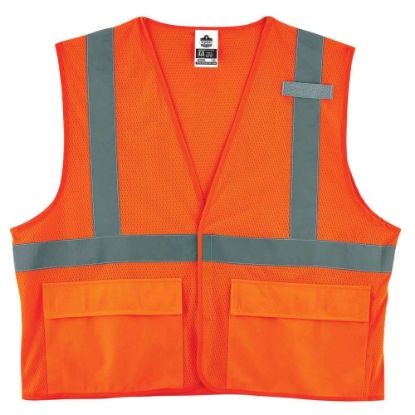 Picture of Ergodyne GloWear Safety Vest, Mesh 8220HL, Type R Class 2, Small/Medium, Orange