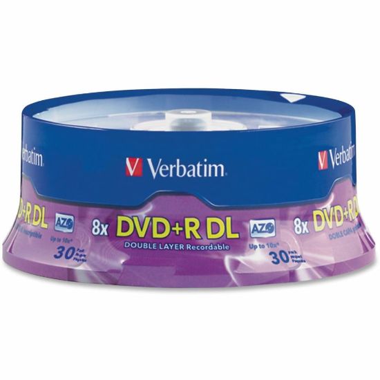 Picture of Verbatim DVD+R Double-Layer Disc Spindle, Pack Of 30