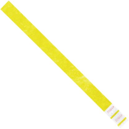 Picture of Tyvek Wristbands, 3/4in x 10in, Yellow, Case Of 500