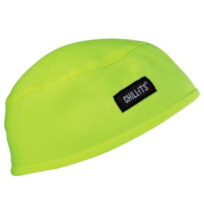 Picture of Ergodyne Chill-Its 6630 Terry Cloth Skull Caps, Lime, Pack Of 6 Caps