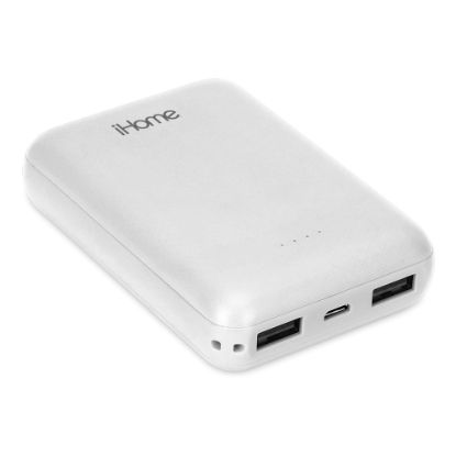 Picture of iHome Ultra-Compact 10,000mAh Power Bank, White