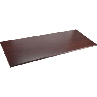 Picture of Lorell Laminate Table Top, 72inW x 30inD, Mahogany