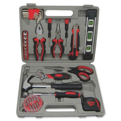 Picture of Genuine Joe 42 Piece Tool Kit with Case - Gray