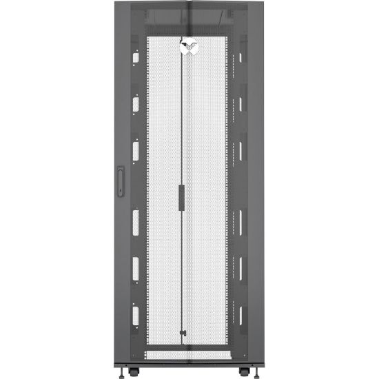 Picture of Vertiv VR Rack - 48U Server Rack Enclosure| 800x1200mm| 19-inch Cabinet (VR3357) - 2265x800x1200mm (HxWxD)| 77% perforated doors| Sides| Casters