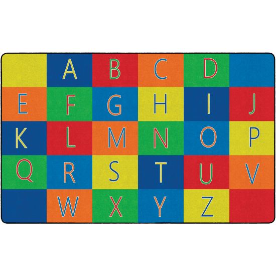 Picture of Flagship Carpets Alphabet Seating Rug, 7ft 6in x 12ft, Multicolor