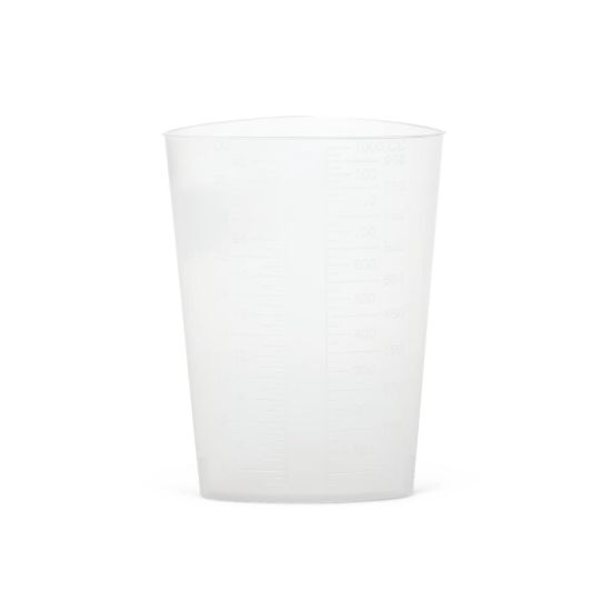 Picture of Medline Graduated Triangular Intake/Output Containers, 1 Qt, Translucent, Pack Of 200