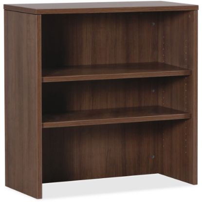 Picture of Lorell Essentials Series Stack-On Modular Shelving Bookcase, 36inH x 36inW x 15inD, Walnut