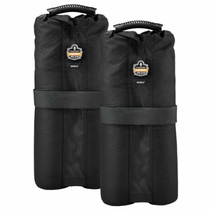 Picture of Ergodyne SHAX 6094 Tent Weight Bags, Black, Pack Of 2 Weight Bags