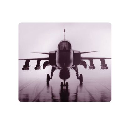 Picture of OTM Essentials Mouse Pad, Airplane, 10in x 9.13in, Black, PV1BM-RGD-01