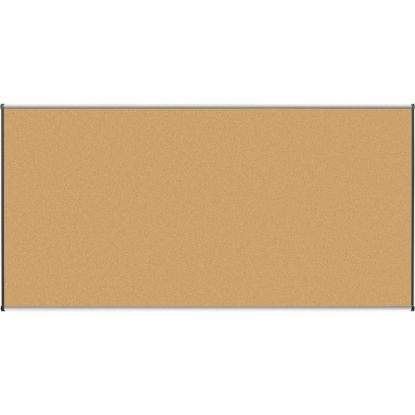 Picture of Lorell Cork Board, 96in x 48in, Aluminum Frame With Silver/Black Finish