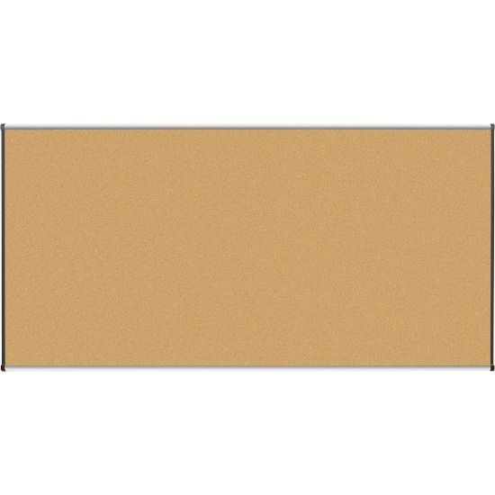 Picture of Lorell Cork Board, 96in x 48in, Aluminum Frame With Silver/Black Finish