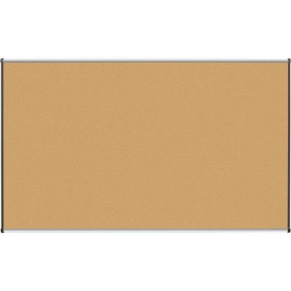 Picture of Lorell Cork Board, 72in x 48in, Aluminum Frame With Silver/Black Finish