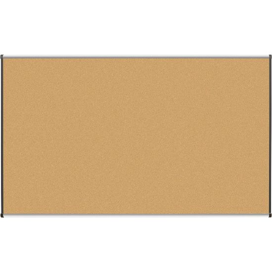 Picture of Lorell Cork Board, 72in x 48in, Aluminum Frame With Silver/Black Finish