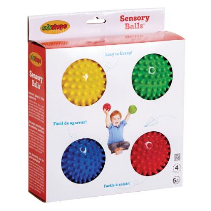 Picture of Edushape Sensory Balls, Assorted Colors, Grades Pre-K - 2, Set Of 4