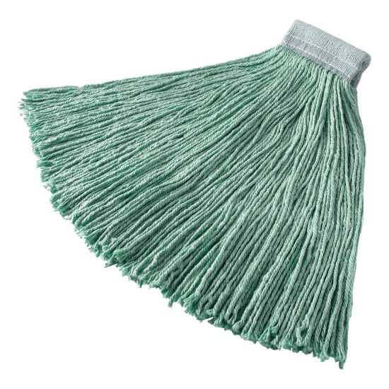 Picture of Rubbermaid Web Foot Wet Mop, 5in Band, Green