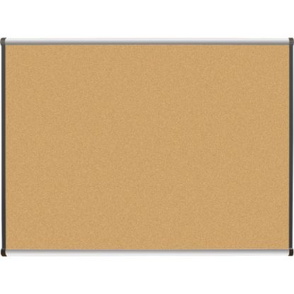 Picture of Lorell Satin Bulletin Board, 48in x 36in, Aluminum Frame With Silver Finish