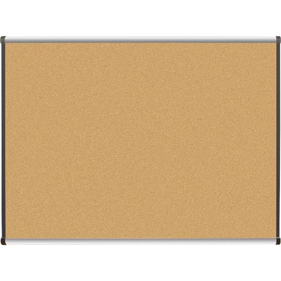 Picture of Lorell Satin Bulletin Board, 48in x 36in, Aluminum Frame With Silver Finish