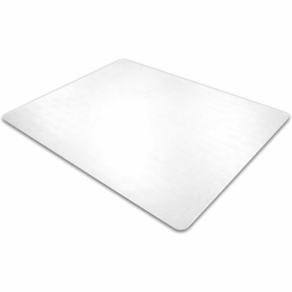 Picture of Floortex Ecotex Enhanced Polymer Rectangular Chair Mat for Hard Floors - 48in x 60in - Hard Floor - 60in Length x 48in Width x 0.075in Depth x 0.080in Thickness - Rectangular - Clear - 1Each