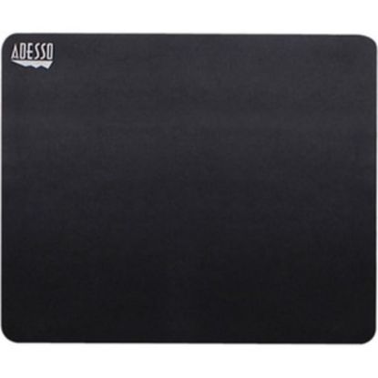 Picture of Adesso TRUFORM P100 - Mouse Pad - 8in x 8in Dimension - Black - Rubber Base, Fiber - Scratch Resistant, Anti-slip