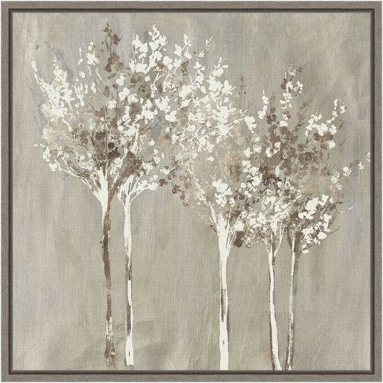 Picture of Amanti Art Dusky Trees by Allison Pearce Framed Canvas Wall Art Print, 16inH x 16inW, Greywash