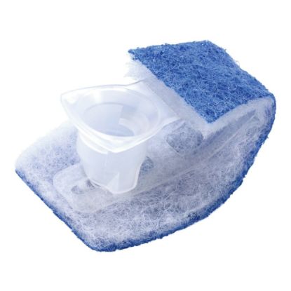 Picture of Scotch-Brite Disposable Toilet Scrubber Refills, White/Blue, Box Of 10