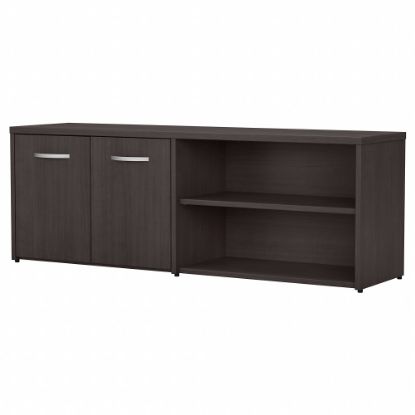 Picture of Bush Business Furniture Studio C 60inW Low Storage Cabinet With Doors And Shelves, Storm Gray, Standard Delivery